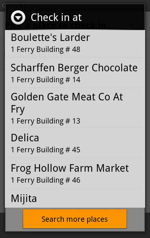 Trouvez plus facilement l'endroit où vous êtes pour vos checks-in.