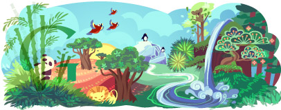 Logo Google pour le Jour de la Terre 2011